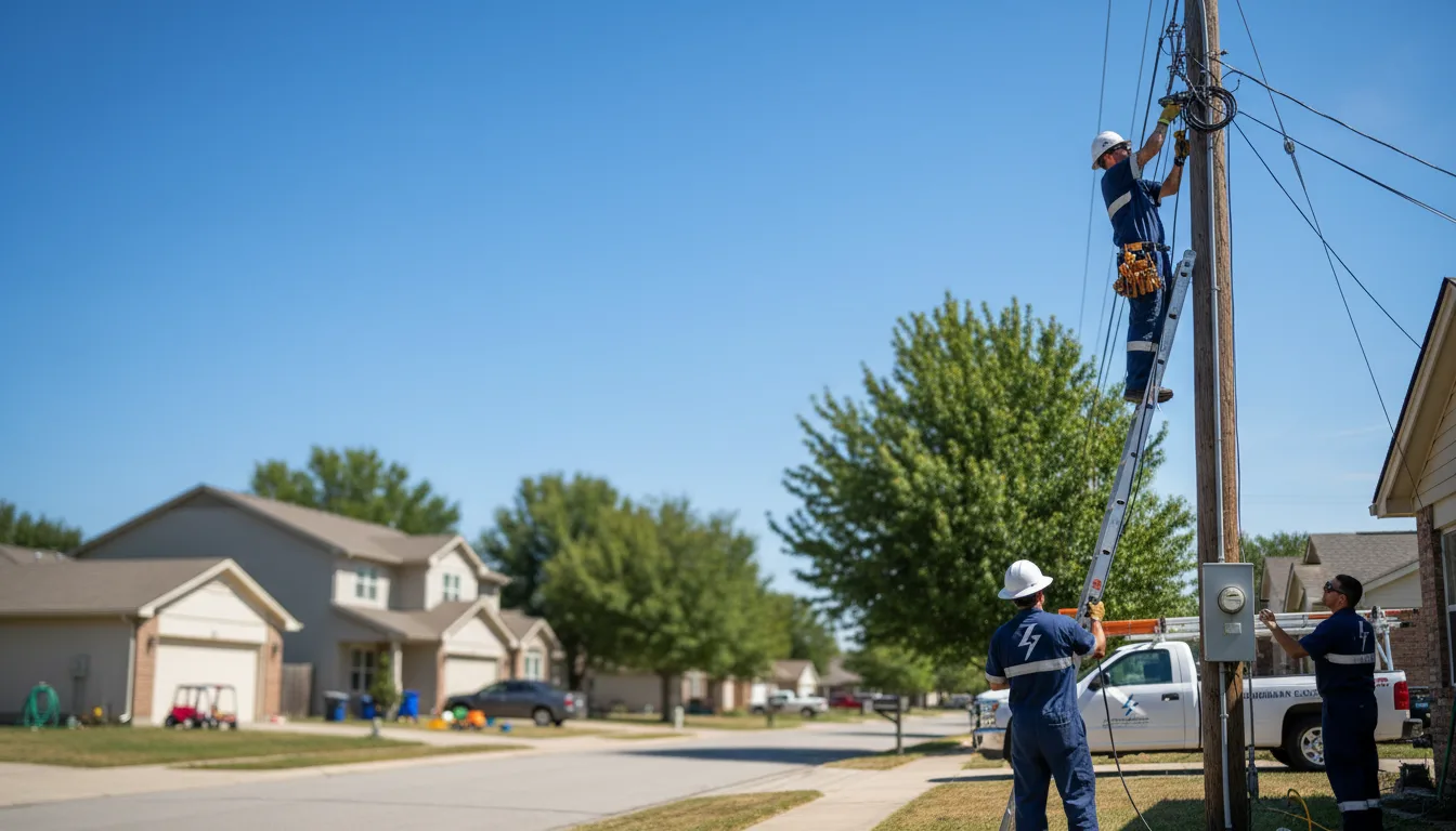 Residential electrician providing installation services in Solomon, KS